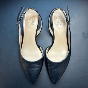 Naturalizer Banks sling back 8w black leather